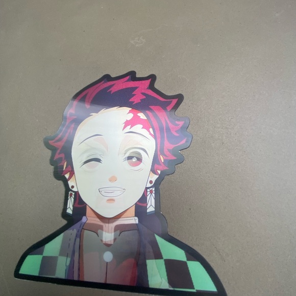 Demon Slayer Tanjiro Kamado 3D Lenticular Motion Car Sticker Decal Peeker - Picture 5 of 6
